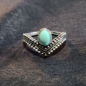 Vintage Point Silver & Turquoise Ring ☆☆ 3 for $40 ☆☆